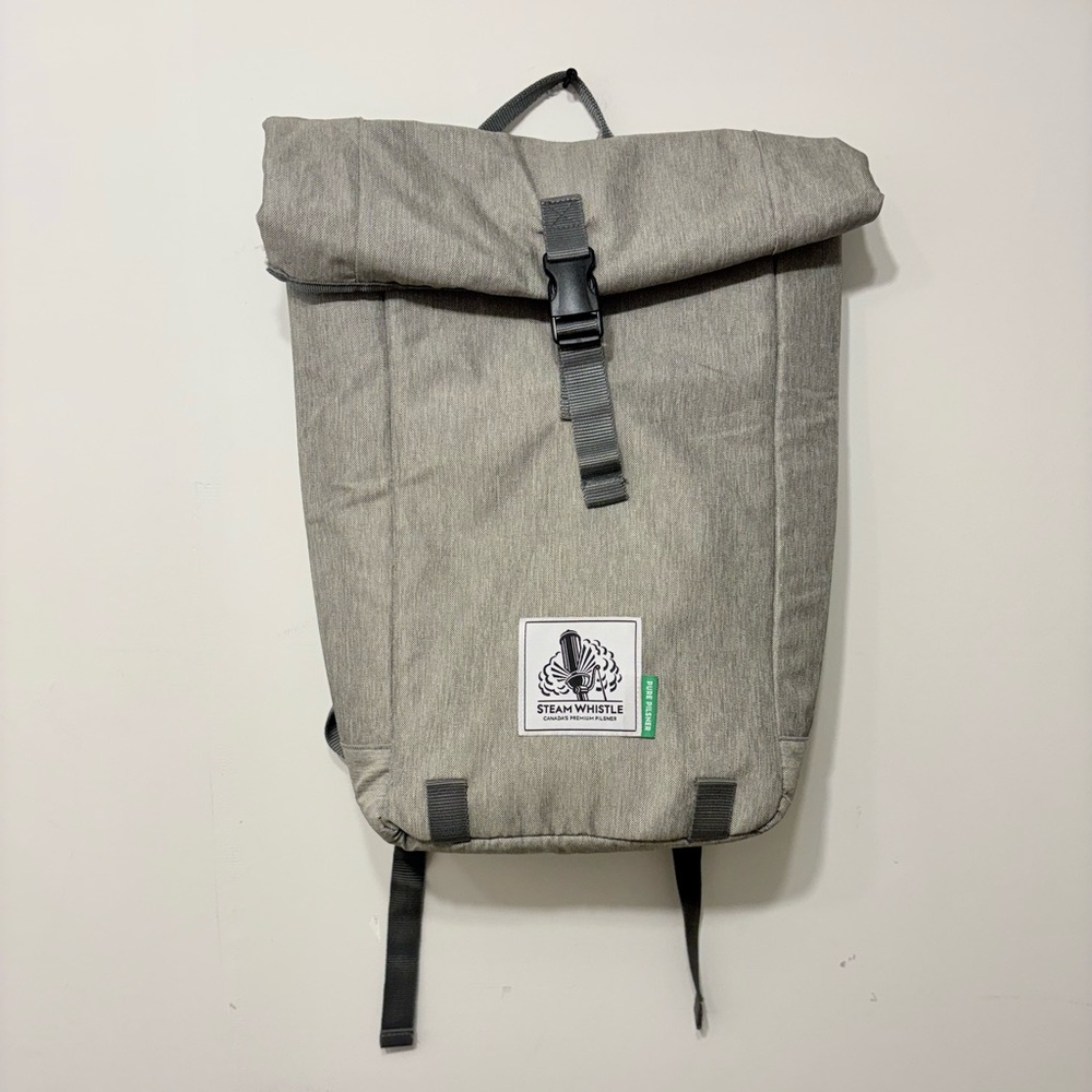 FREE W/PURCHASE - Roll-Top Backpack in Light Gray